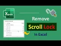 How to Remove Scroll Lock in Excel