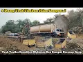 Download Lagu Perbaikan Jalan Longsor || Truk Trailer Gagal Naik? Ban Hingga Berasap #batujombaterkini #automobile