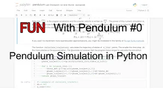 FUN With Pendulum Pendulum Simulation in Python Tutorial