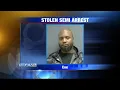 ISP recovers stolen semi arrests felon in possession of loaded firearm