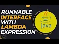 Thread class using lambda expression Runnable interface