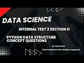 Data Science solution Internal 2 section D