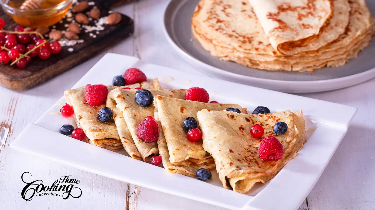 Gluten-Free Crepes - Easy Refined Sugar-Free Almond Oat Crepes Recipe