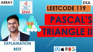 Pascal s Triangle II Leetcode 119 Java Generate row only