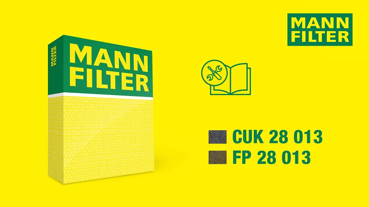 How to change a cabin air filter by MANN-FILTER I CUK 28 013 - FP 28 013