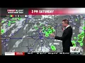 First Alert Forecast Rounds of rain and storms possible today and tonight