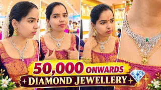 Rs.28000 Onwards Gold Diamond Jewellery RINGS 💍 NECKLACE Jimiki | Second Stud Drops Charms Chains 
