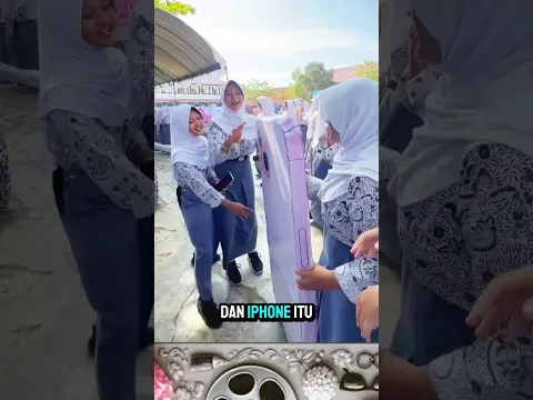 MURID INI MEMBERI SURPRISE KE GURU DENGAN IPHONE DARI GABUS