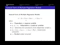 12 1 Multiple Regression Model