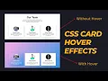 CSS Card Hover Effects HTML CSS Responsive Our Team Section HTML CSS CSS Box Hover Effects
