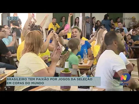 Brasileiros tem paixão por jogos da seleção em copas do mundo