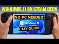 UPDATED 2025 Windows 11 on Steam Deck from a MicroSD Card OLED LCD No PC Required