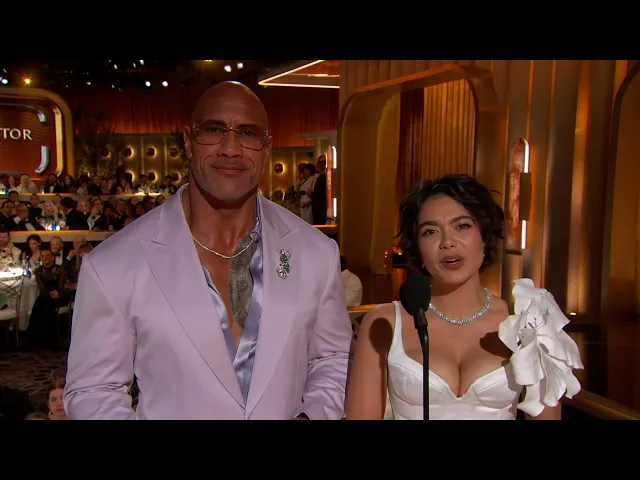 Golden Globes 2025 | Dwayne Johnson e Auliʻi Cravalho presentano l'attrice non protagonista in un film
