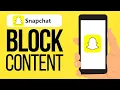 How To Block Inappropriate Content on Snapchat 2025 UPDATED