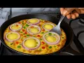 Download Lagu Crispy \u0026 Fluffy Potato Frittata | Easy Breakfast Recipe 🍳🥔