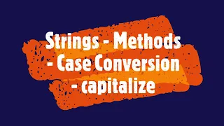 PYTHON - Strings
