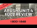 APUSH Unit 4 REVIEW Period 4 1800-1848