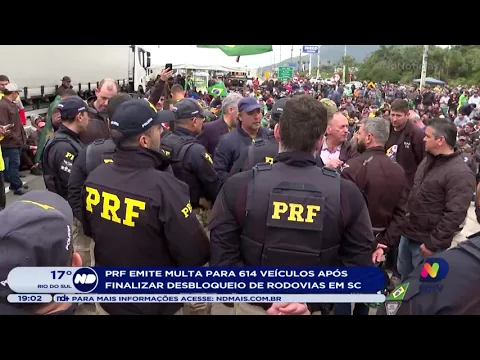 5° dia Manifestação: PRF multa mais de 600 veículos nas rodovias