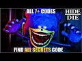 HIDE OR DIE HORROR MAP FORTNITE CREATIVE - FIND ALL SECRETS CODE ALL 7 CODES