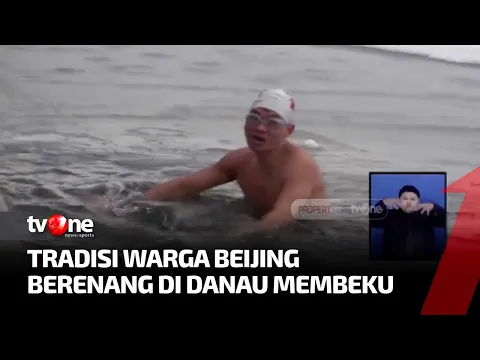Melawan Musim Dingin, Perenang Tangguh Ini Menyelam Ke Danau Houhai yang Membeku