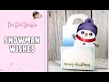 Ombre Holiday Treat Bag with Snowman Tag Christmas in July Release