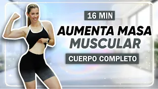 Haz Esto y Aumenta Masa Muscular | Rutina de Fuerza Completa, De Pie, Sin Saltos | NatyGlossGym