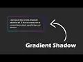 How to create a gradient shadow using CSS