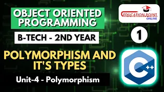 Lec 1 Polymorphism and it s Types OOPM B-Tech 2nd Year