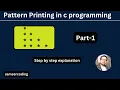 Pattern Printing in c Programming Part-1 sameercoding