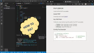 How to Fix PHP ERROR Could not find PHP executable How to run PHP with Live Server in VS Code