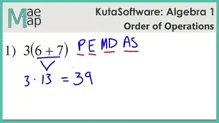 KutaSoftware Algebra 1 - Order of Operations
