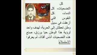 تعبير عن أحمد زبانة 