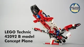 LEGO Technic 42092 Concept Plane (B model) speed build and review