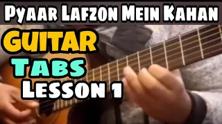 lesson 1 pyaar lafzon mein kaha main theme intro tabs easy hayat u0026 murat