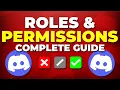 Discord Server Permissions and Roles Tutorial Member Moderator Admin Role Setup Guide