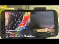 TORNADO WARNED STORM EUFAULA OKLAHOMA