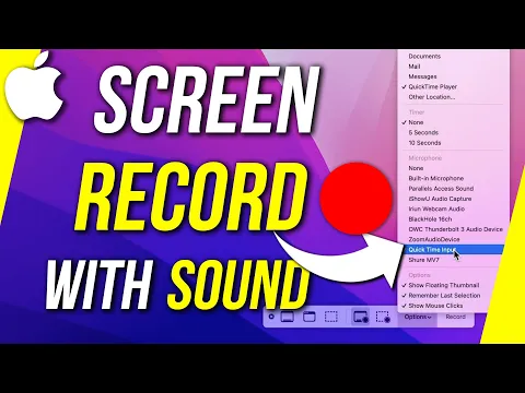 Download MP3 How to Screen Record with Internal Audio on QuickTime Player