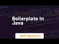 boilerplate in java