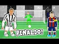 PENALDO Barcelona 0-3 Juventus Ronaldo vs Messi Goals Highlights Penalties Champions League 2020