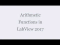 LabView Arithmetic Functions