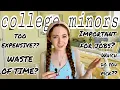 IS A COLLEGE MINOR WORTH IT pros and cons how to choose one