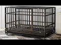 TIMHAKA 48 Inch Heavy Duty Indestructible Dog Crate Escape Proof Dog Cage with Double Doors Review