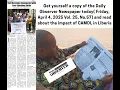 Get a copy of Daily Observer Newspaper and read about our impact in Liberia