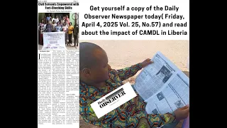 Get a copy of Daily Observer Newspaper and read about our impact in Liberia