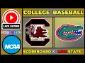 South Carolina vs Florida LIVE Mar 13 2026 SEC Opening Weekend NCAA Baseball SCOREBOARD