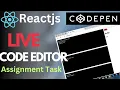 React Codepen Clone Live Code Editor