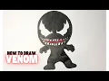 How to Draw Venom Awesome Step-by-Step Tutorial