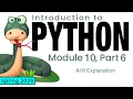 Python Spring 2026 Module 10-6 A10 Explanation