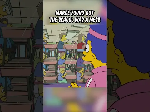 Marge found out the school was a mess