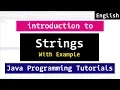 Strings in Java Programming - Tutorial